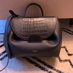 Polene handbag in black crocodile. Paid $430 for it. Barely used
